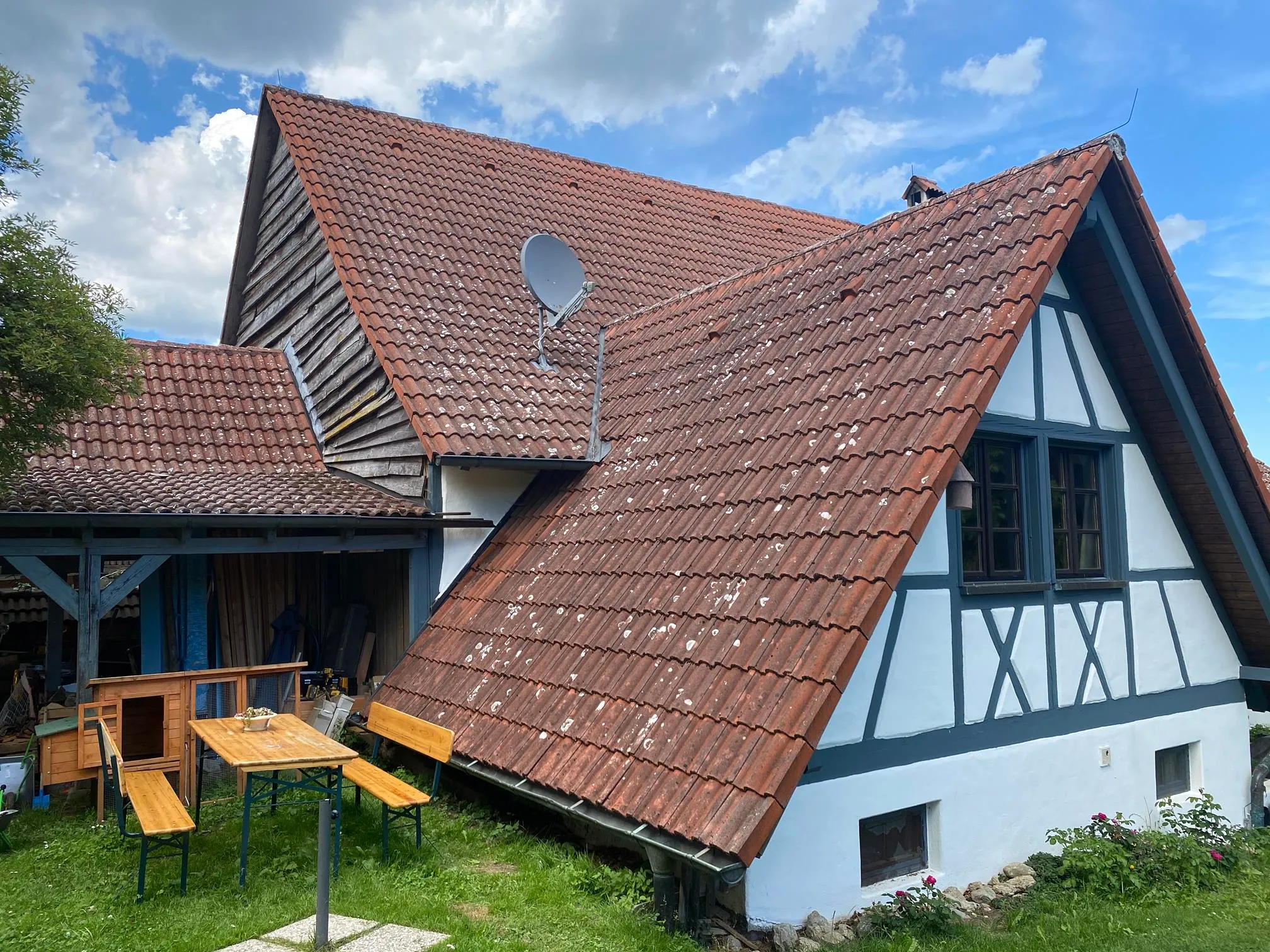 Braun NaturHaus Dachaufbau auf der Baustelle