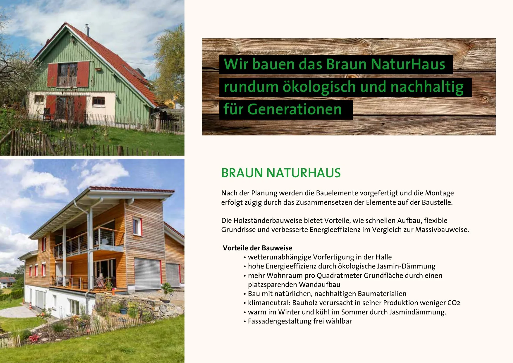 Prospektseite 4 von 16 – Braun NaturHaus – ökologisch und nachhaltig für Generationen