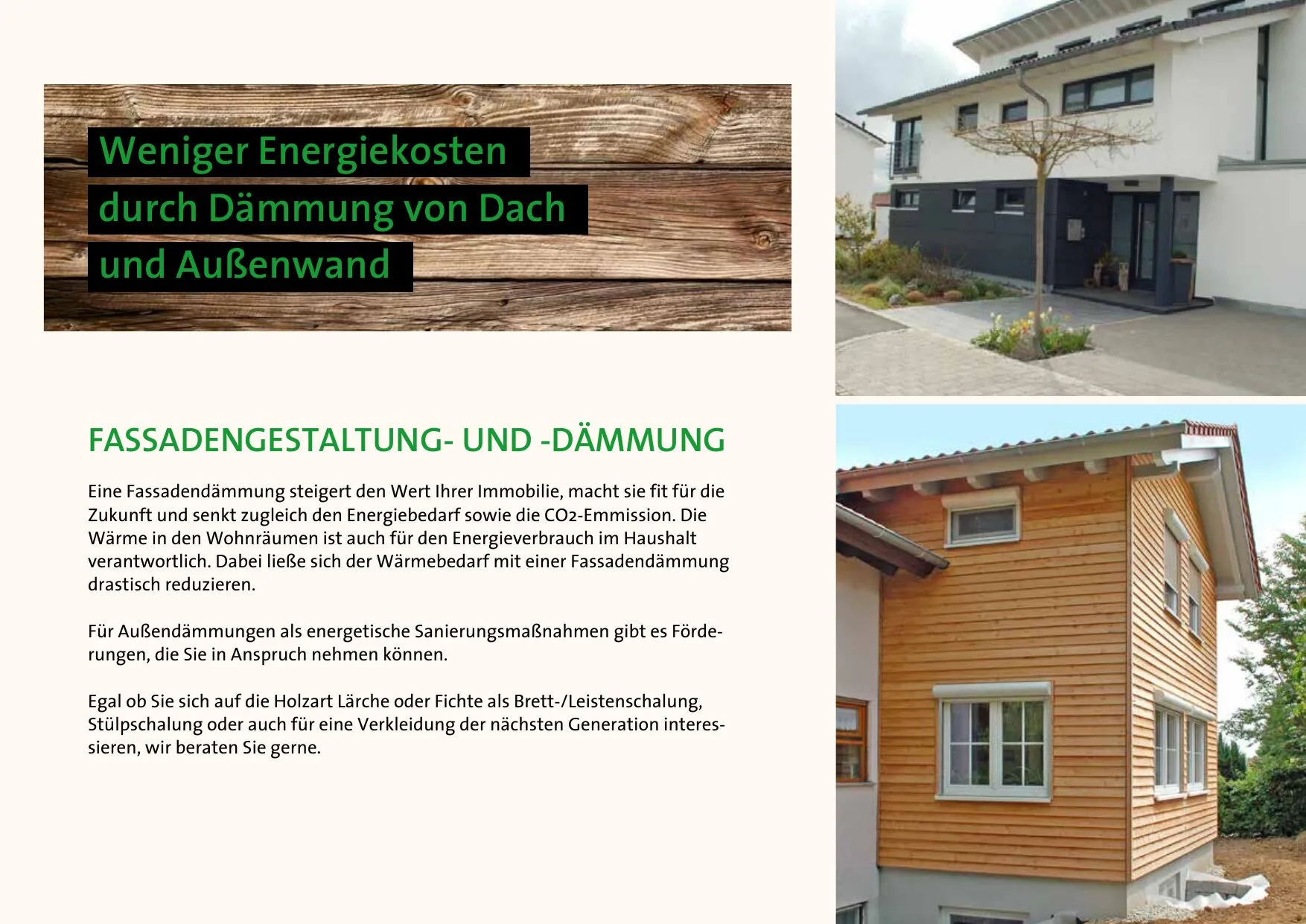 Prospektseite 9 von 16 – Fassadengestaltung und -dämmung – weniger Energiekosten
