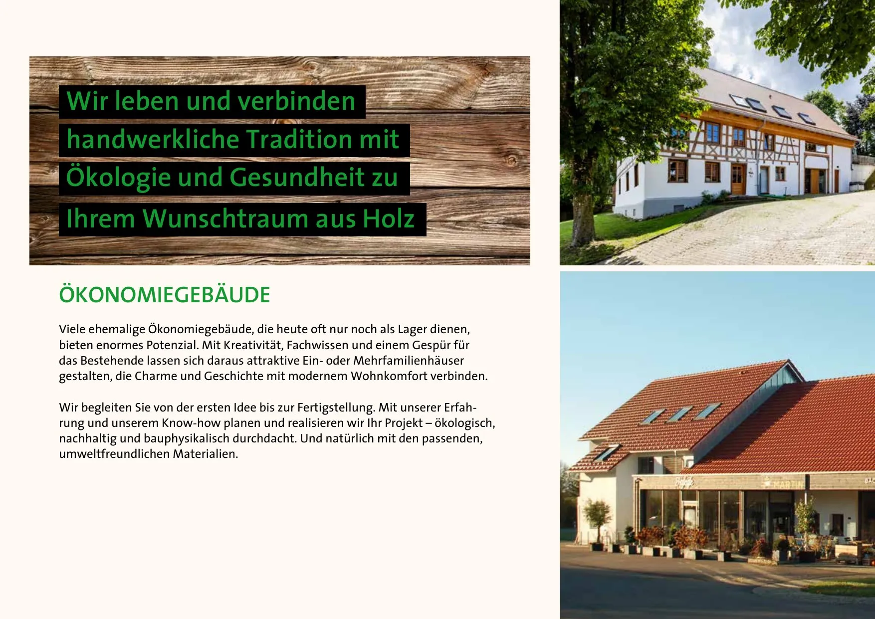 Prospektseite 13 von 16 – Ökonomiegebäude – Tradition, Ökologie und Gesundheit